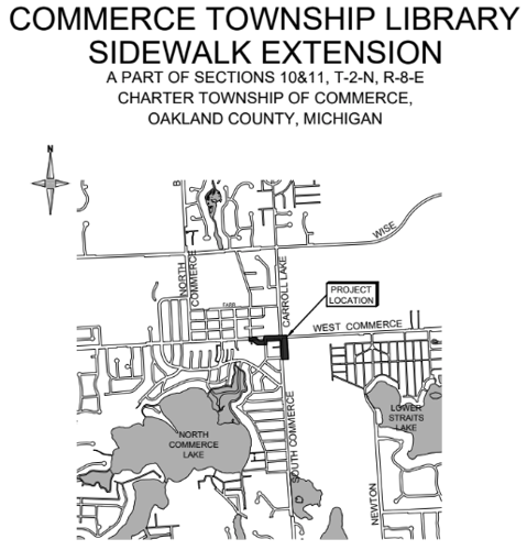 Library Sidewalk Extension Map