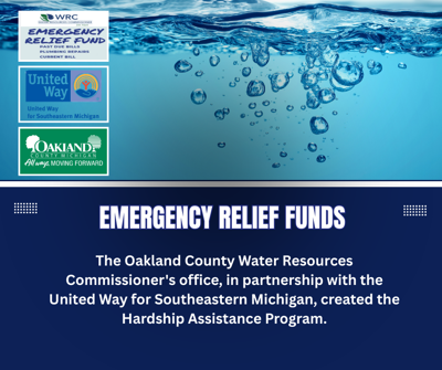 Emergency Relief Funds Available - Helps Pay Water, Sewer Bills